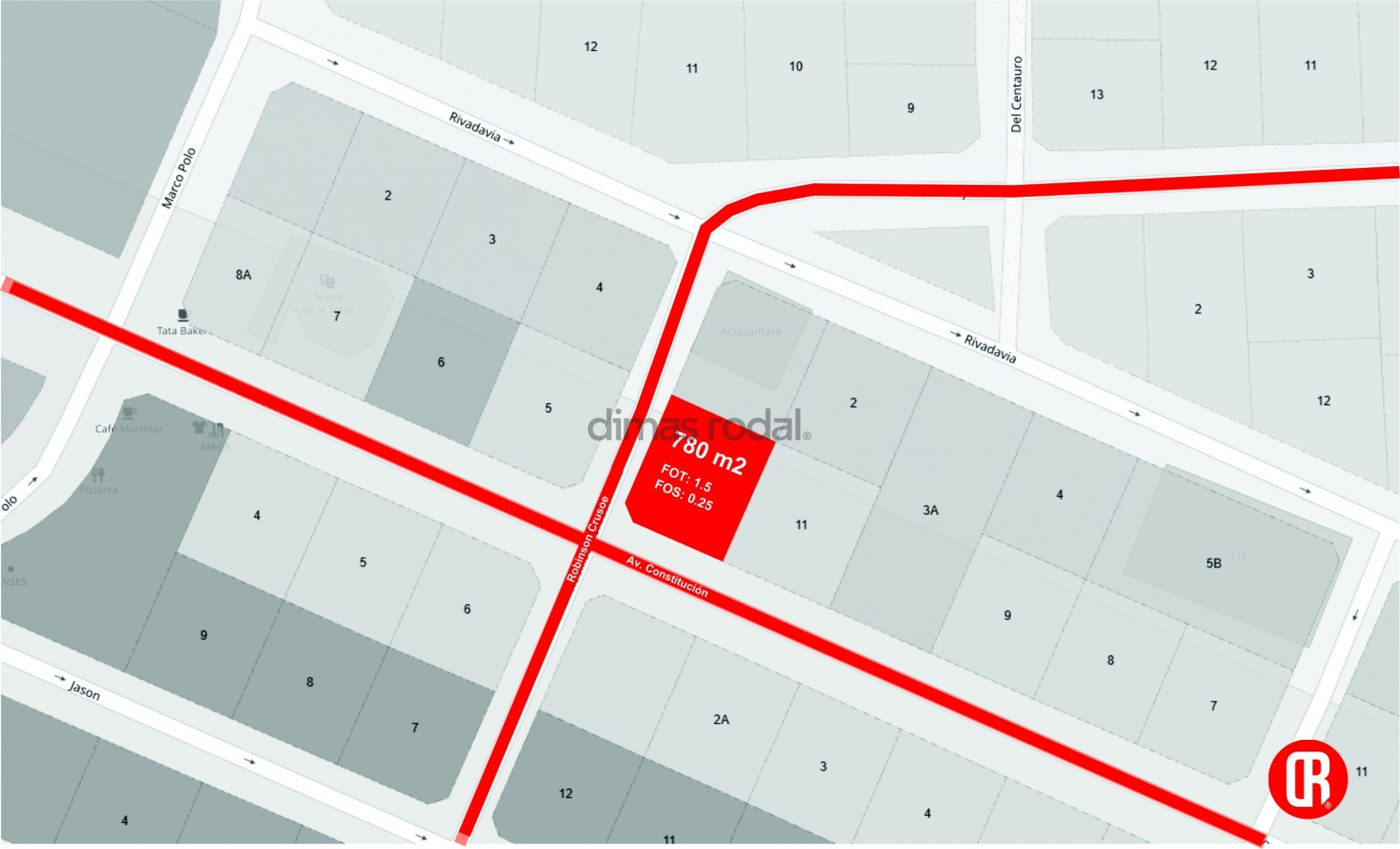 TERRENO MULTIFAMILIAR PINAMAR CENTRO